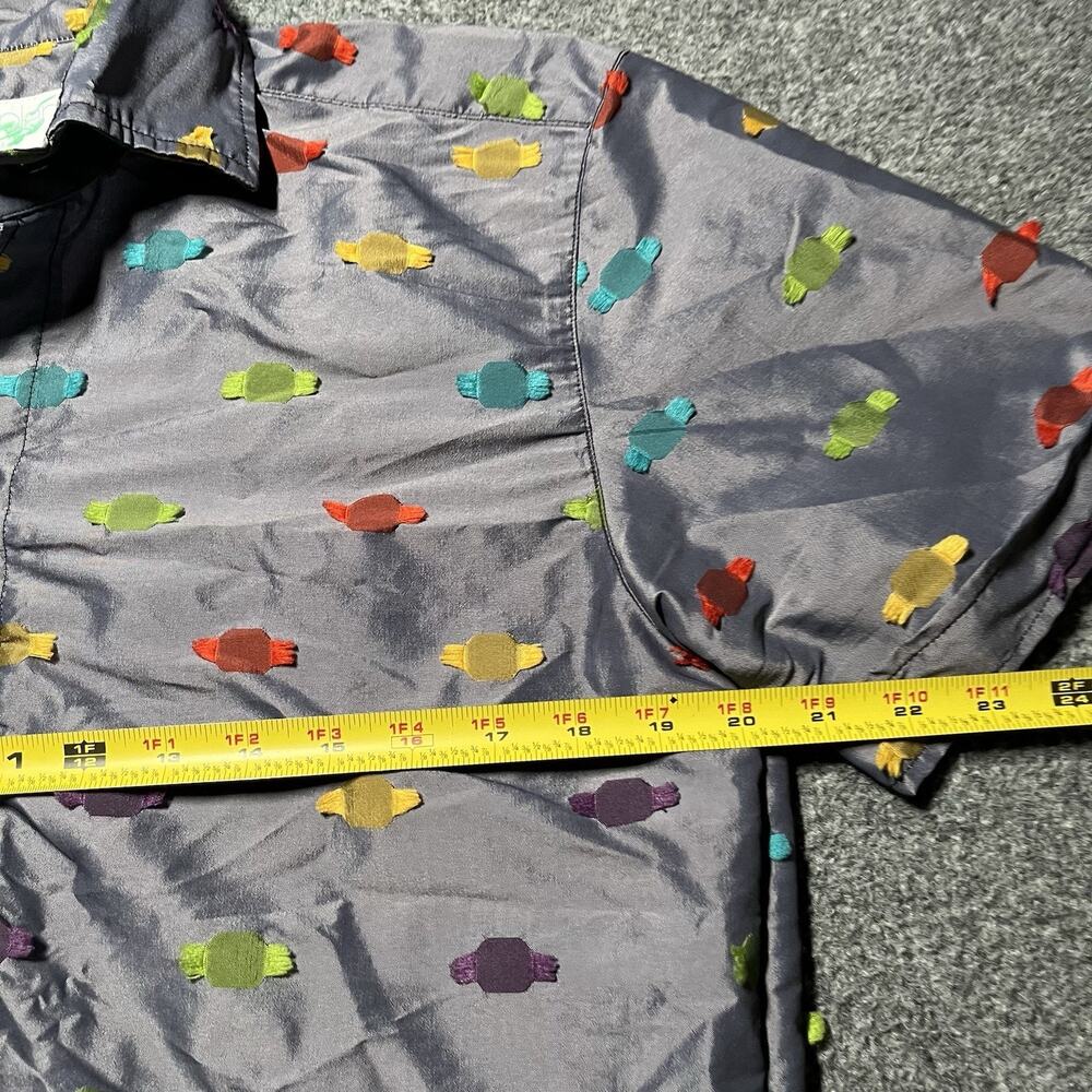 Vintage Seaplane Shirt Mens Small Short Sleeve USA Button Up Wacky Fun Retro 90s - Picture 6 of 10